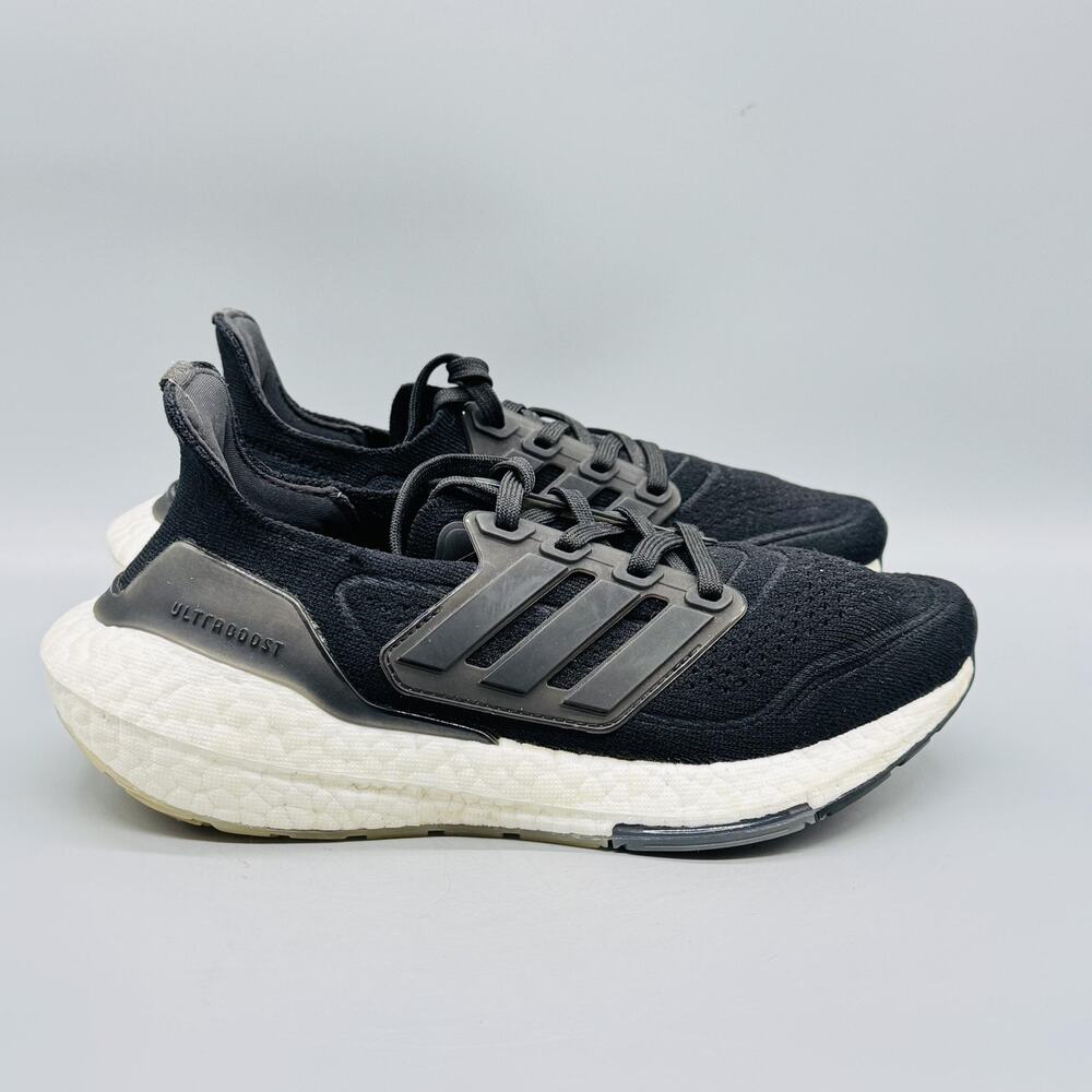 Adidas Shoes Boys 4 Black White Ultraboost 21 Primeblue Running Comfort Sneakers